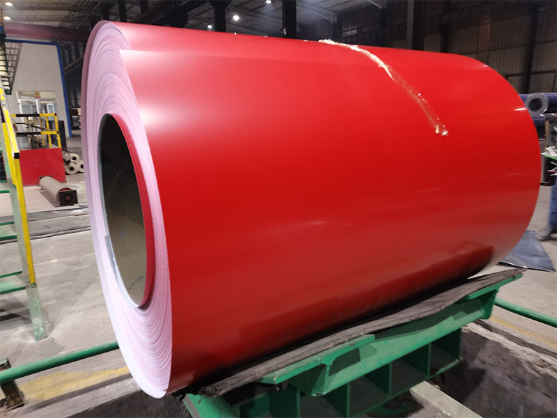 Color Coated Steel - PPGI Coil Traffic Red