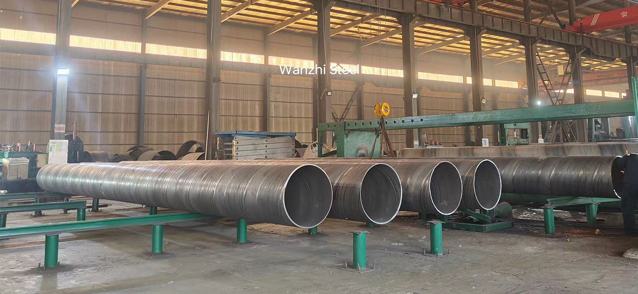 Q345B Spiral Welded Pipes - in Factory