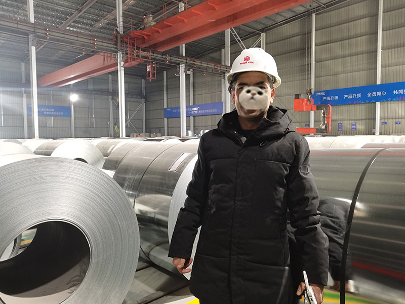 Client in Galvanized Steel Coil Factory - for Traffic Sign Plate