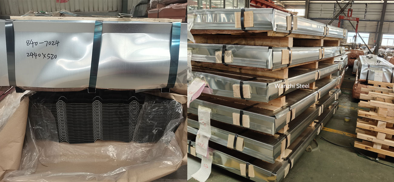 PPGI Corrugated Sheet Packing