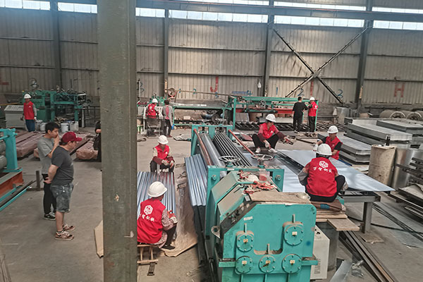 Production of Corrugated Metal Sheets