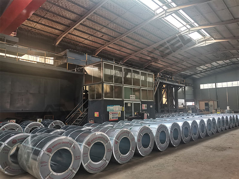 SGCD Galvanized Steel Coils in Factory