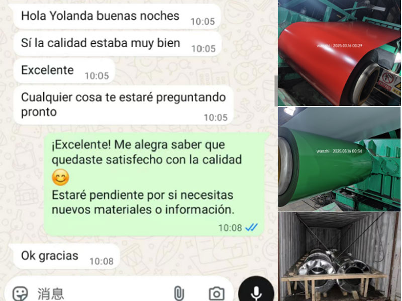 50t Prepainted Galvalume PPGL Coil Peruvian Customer Feedback