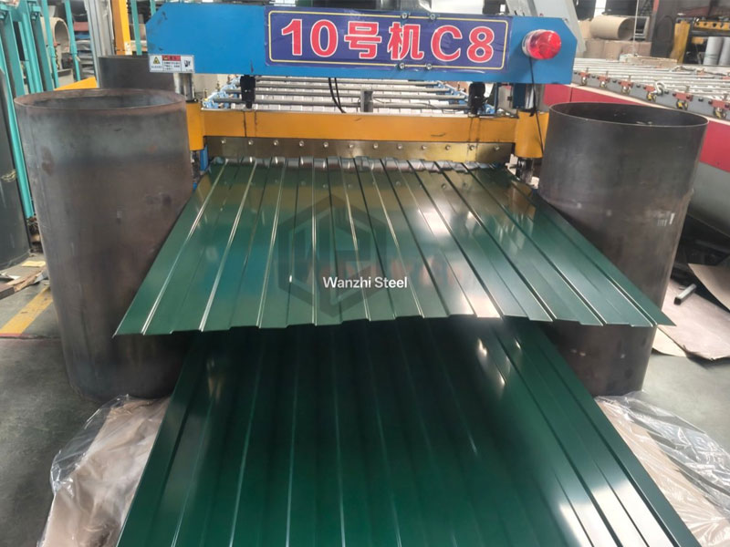 C8 Green PPGI Corrugated Sheet