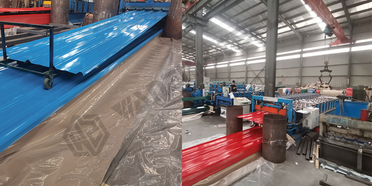 PPGI Corrugated Sheets to Somalia - Production