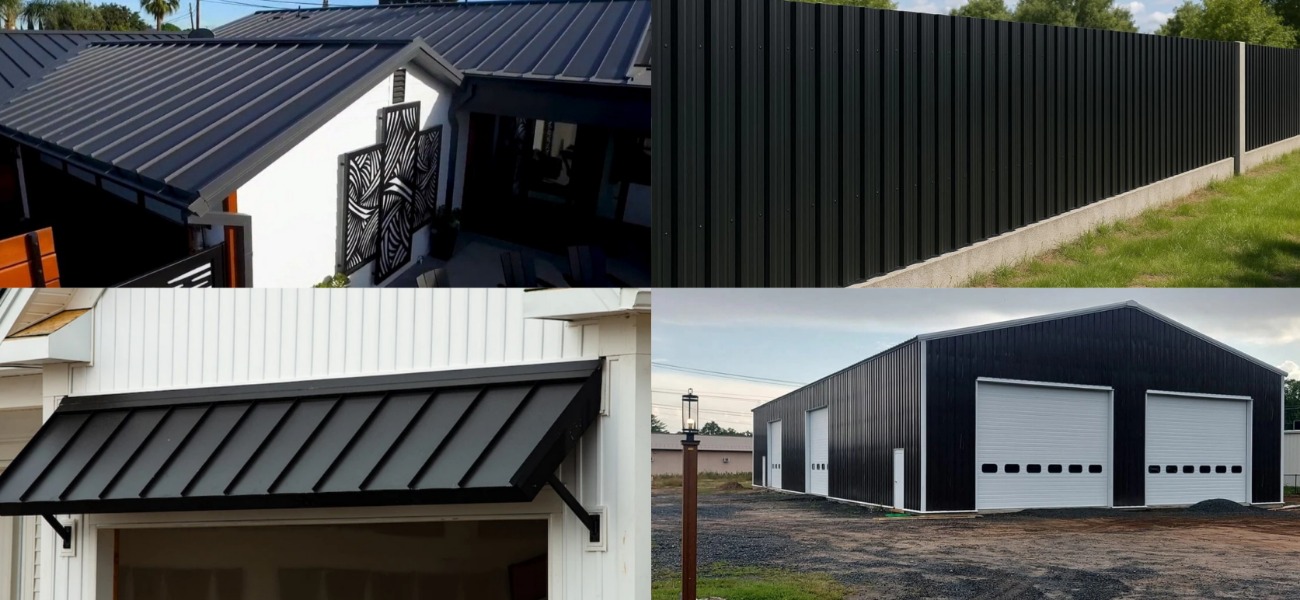 Black Corrugated Roof Sheets & Wall Panels - WanZhi Group