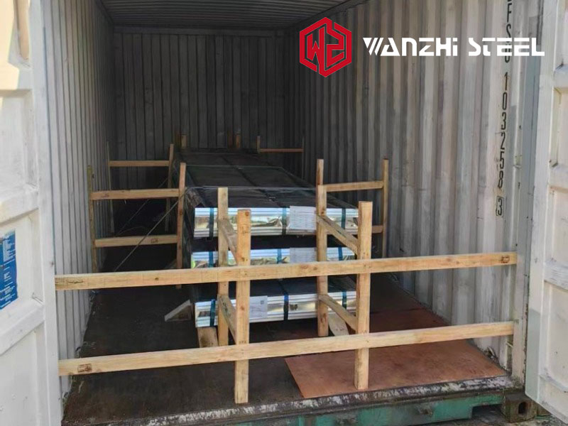 133 Tons of Galvalume Corrugated Sheets Shipped to Zambia -Wanzhi Steel