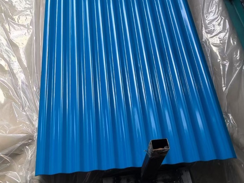 RAL 5015 PPGI Corrugated Sheets in Wanzhi Group Factory