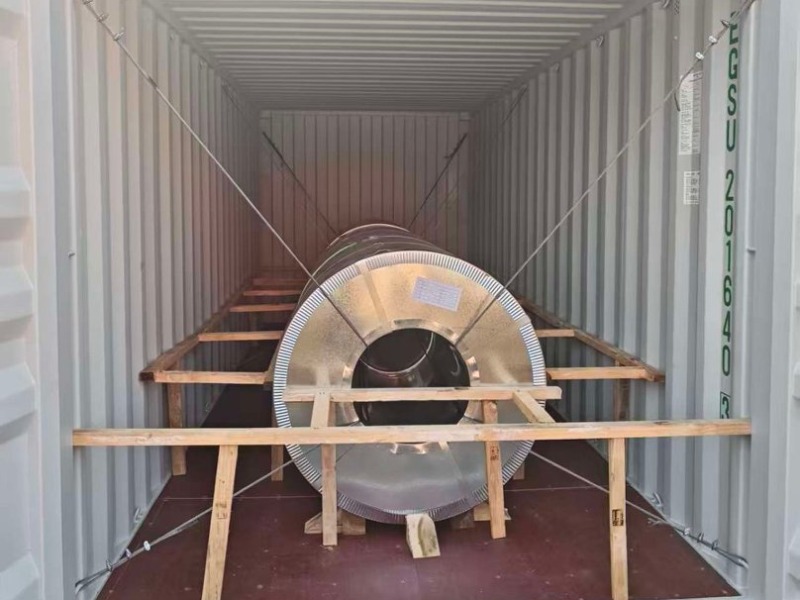 200 Tons of DX51D Z100 GI Steel Coils Shipped to France