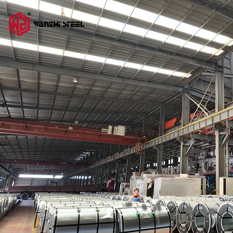 Color Coated PPGI Coil in Stock at Wanzhi Steel Factory